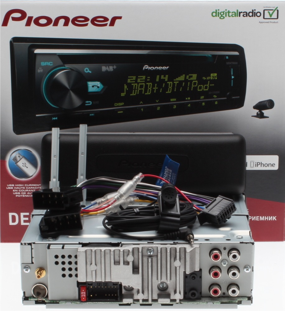 Pioneer DEH-X7800DAB Autoradio DAB+ Tuner, Bluetooth